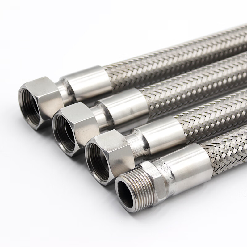 304 stainless steel corrugated pipe steam pipe 4 minutes 6 minutes 1 inch high temperature resistant high pressure explosion-proof metal industrial hose braided network pipe 6 minutes DN20 *1.5 meters