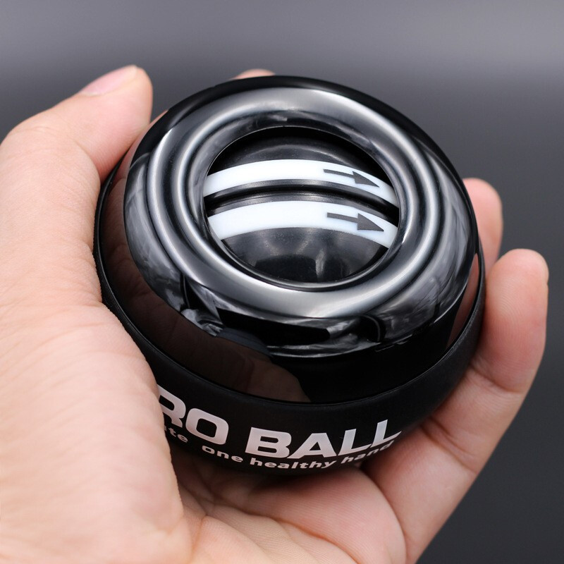 Gaishi wrist strength ball self-starting 100 kg men and women super gyro decompression wrist centrifugal ball finger new grip device exercise ball arm strength training Douyin the same style self-starting black diamond-no light, free ball bag