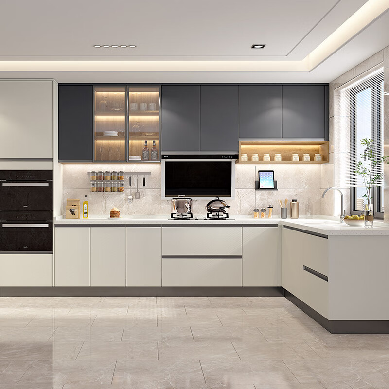 GOLDENHOME, integrated cabinets, customized cabinets, stove and cupboards, integrated cabinets, quartz countertops, kitchen cabinets, whole house customization, prepaid non-commodity price