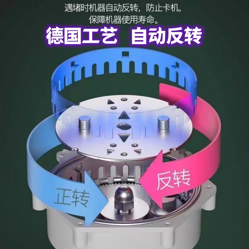 Huili's customized food waste disposer, household kitchen waste crusher, kitchen bone crusher, sink, kitchen waste disposer, 860W high-power remote control switch, self-installation