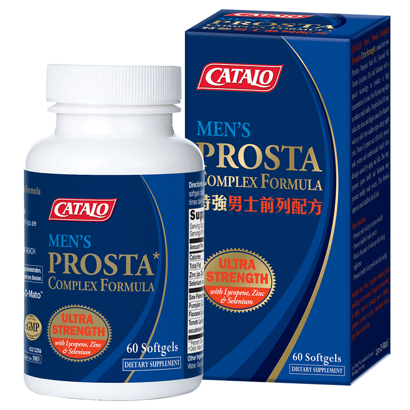 CATALO Extra Strength Men's Prostate Formula Saw Palmetto Pumpkin Seed Oil Flax Seed Oil Lycopene Men's Health Care 60 Tablets (Expiration Date: November 2026)