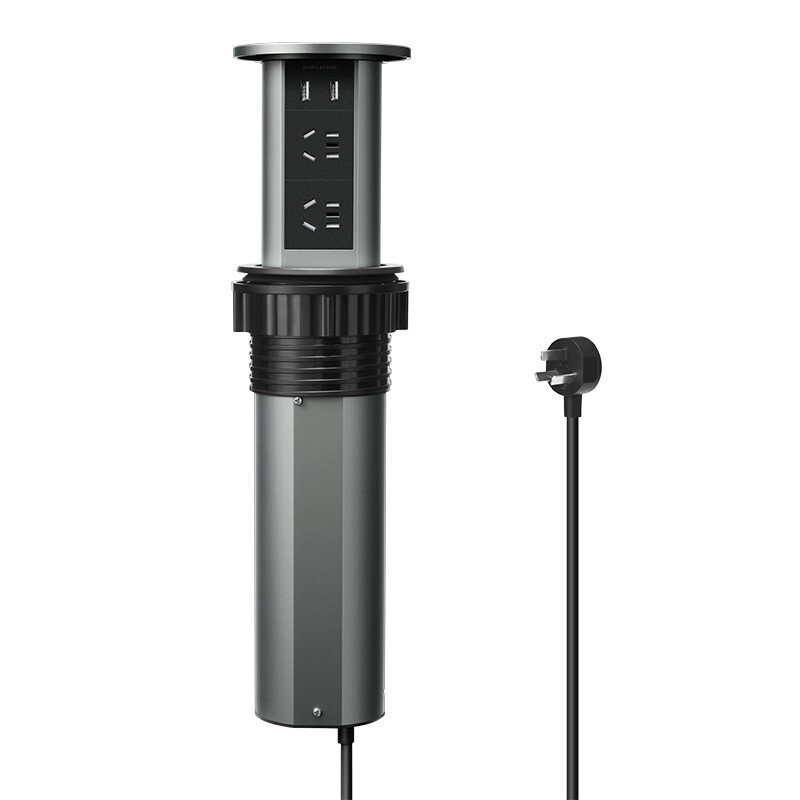 BULL Lift Socket Embedded Island Table Wireless Charging Electric Multi-Function Switch Socket Kitchen Conference Table Hidden Socket Obsidian Black Smart Lift Socket