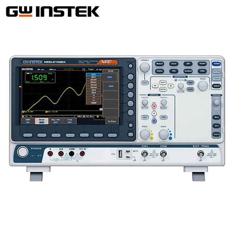 GWINSTEK mixed domain digital oscilloscope MDO2000A/E series oscilloscope built-in spectrum analyzer signal source MDO-2302A (dual channel 300M)