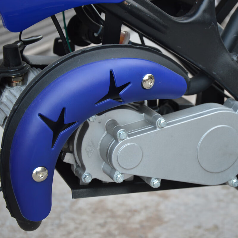 Langchuang (LANGCHUANG) two-stroke children's motorcycle pull start motorcycle off-road vehicle entertainment adult mini racing fuel model blue