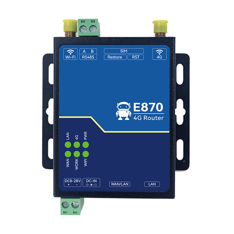 Ebyte wireless router full Netcom 4G to Ethernet 4G to WiFi QOS flow control management WPS one-click Internet access comes with antenna E870-RIR02+2A power supply +4G card
