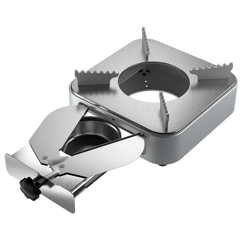 Shen Fu thickened stainless steel small hot pot solid liquid alcohol stove dry pot hotel dormitory household portable small hot pot silver drawer stove + soup colander chopsticks 18.5cm