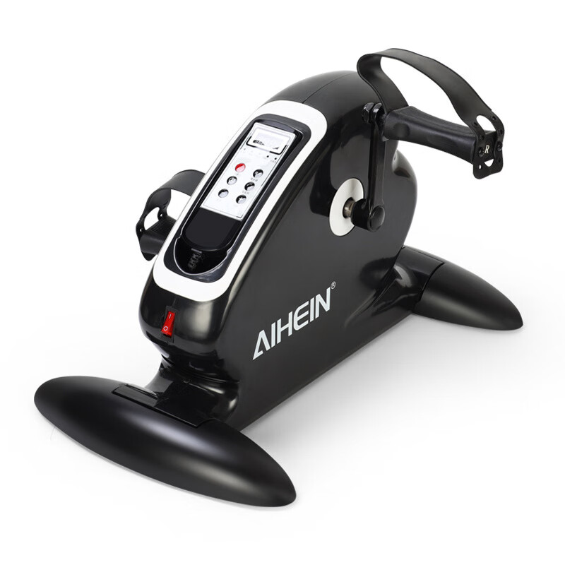 Aiheng Electric Rehabilitation Machine Bicycle Training Special Equipment for People with Weak Upper and Lower Limbs Special Exercise Rehabilitation Machine for Middle-aged and Elderly People Black Upgrade Model丨With Gloves Anti-slip Pad Grip Ball