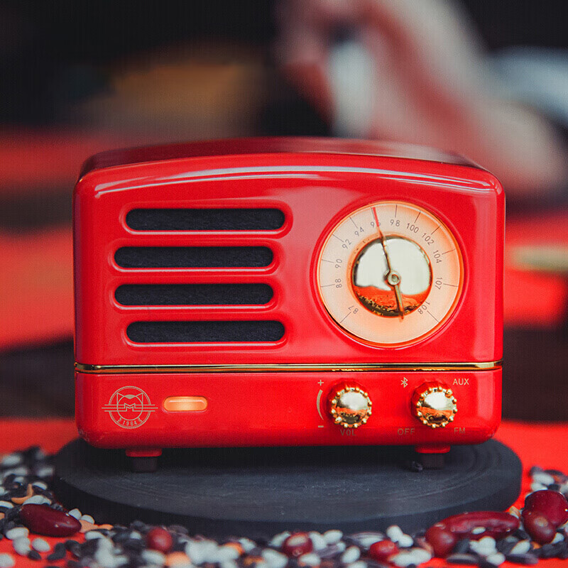 Elvis Radio Elvis Audio Little Prince OTR Wireless Portable Bluetooth Speaker Cute Retro Little Audio Hippie Red Christmas Gift New Year Gift