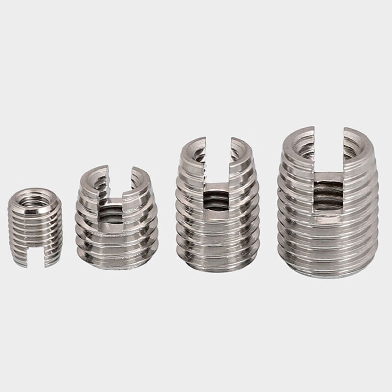 Bingneng 303 stainless steel 302 type self-tapping braces self-tapping screw sleeve slotted embedded thread protective sleeve installation tool carbon steel self-tapping braces installation tool M6.0 1 piece