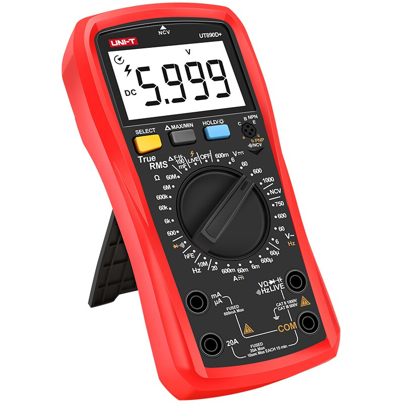 Ulide multimeter digital high-precision fully automatic digital display capacitance multi-function anti-burn electrician multimeter UT33B best-selling model UT890D+