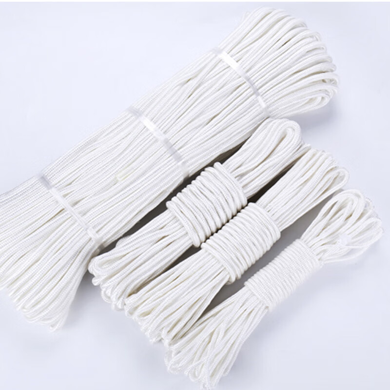 Xingba nylon rope wear-resistant binding rope outdoor sun-resistant clothes drying tent brake flag-raising rope car rope handmade polyester rope 4mm 100 meters