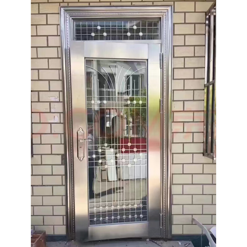 JRB Jiaruibao 304 stainless steel door single door outdoor luxury anti-theft home rural entrance balcony glass entrance door single door style 1