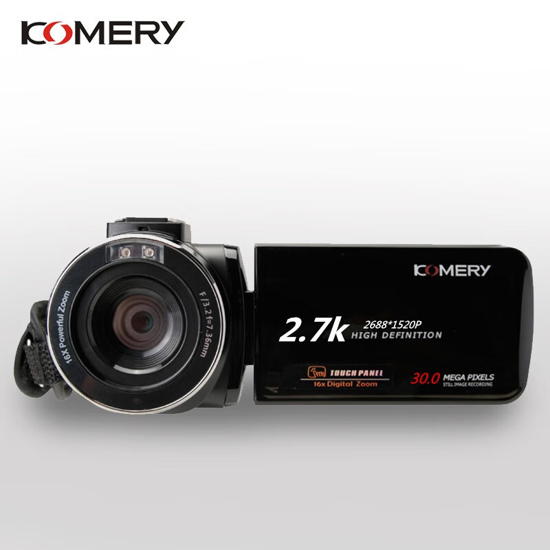 Komery 30 million pixel high-definition digital camera home live broadcast selfie DV travel photo camcorder DV recorder button regular version package two