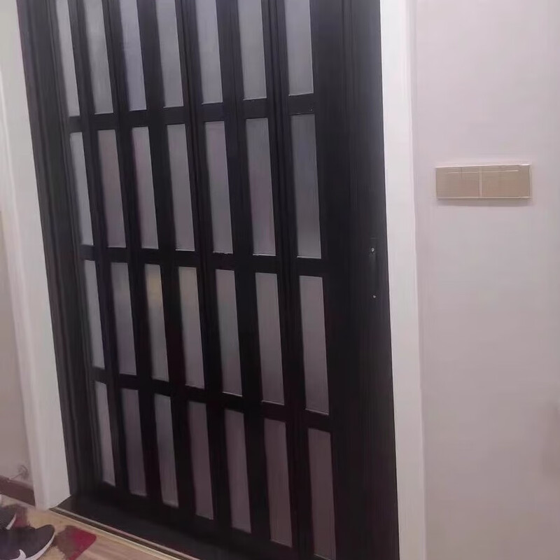 Jinkaidun aluminum alloy folding sliding door open kitchen bathroom partition hanging rail balcony living room invisible sliding door shop white