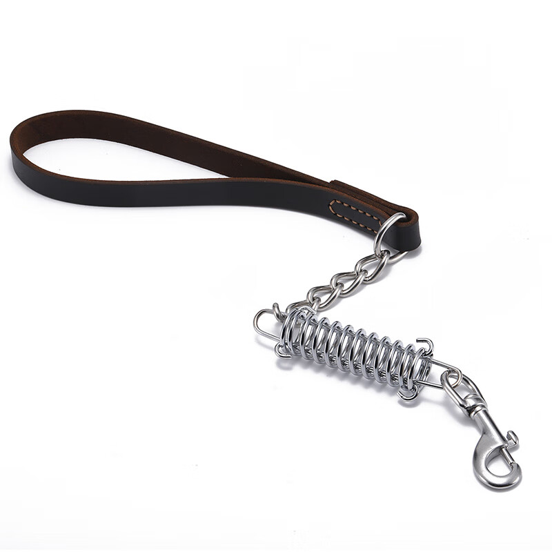 One-step dog walking rope explosion-proof short leash medium and large dog golden retriever German shepherd dog chain total length 55 cm M-medium size