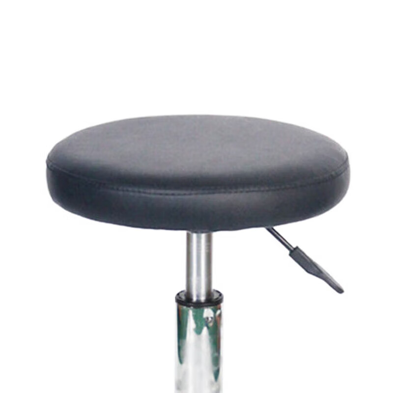 WST210 Employee Stool Small Round Stool Laboratory Lift Chair PU Chair Workstation Facilities Foot Nail Style - Black Needs to be installed by yourself and can be customized