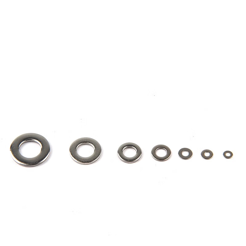 Wantful 304 stainless steel gasket, thickened metal screw flat washer M2M3M4M5M6M8M10 thin meson M2~M10 (8-in-1 set) 1 box, 360 pieces in total