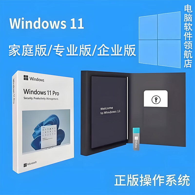 Microsoft Windows11 Home Edition Key Win11 Professional Edition Activation Code Genuine System U Disk OEM Serial Number With Invoice Win11 Professional Edition Electronic Version Non-physical