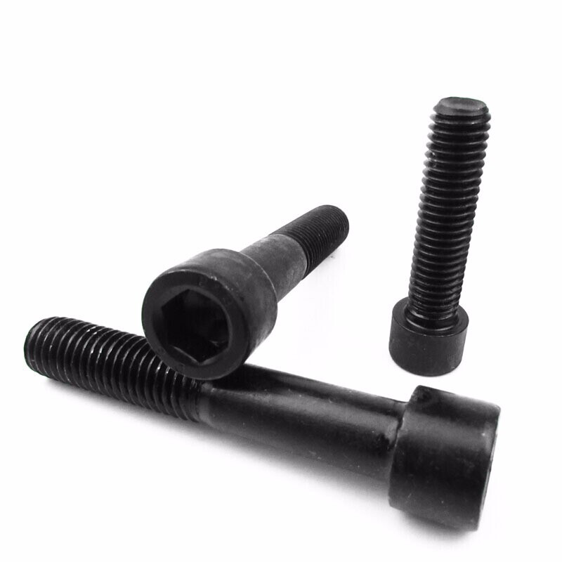 Jishuo high strength 8.8 grade black hexagon socket bolt M16/18/20/22/24/30 high strength hexagon socket screw M20*200 1 piece