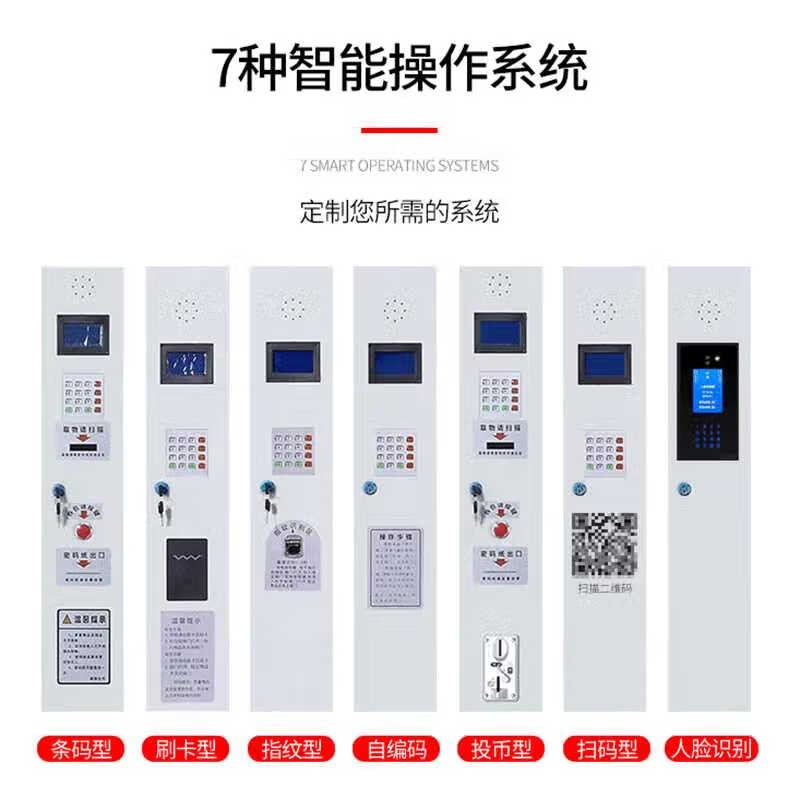 Supermarket smart bag storage cabinet accessories keyboard thermal printer scanner barcode locker host maintenance printer