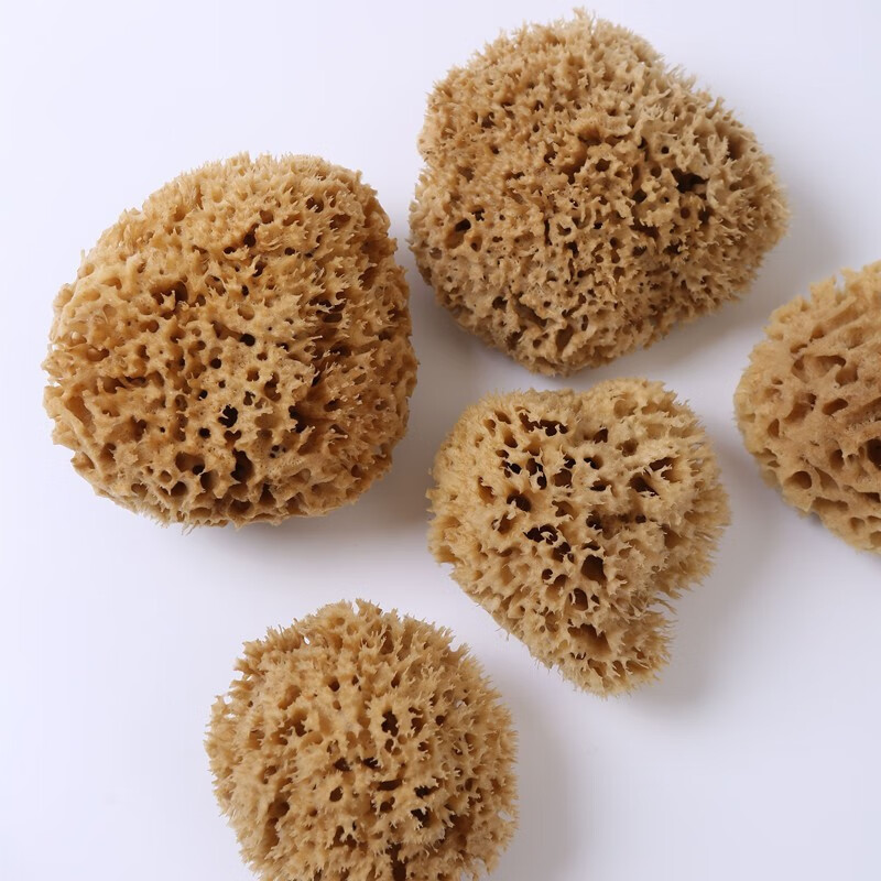 Karimano Greece imports natural honeycomb sponge for bathing, bathing ball, bath sponge, bubble bath flower ball, mud bath towel, original ecological selection, grade A Greek origin, honeycomb sponge 14-15cm (large size bath)