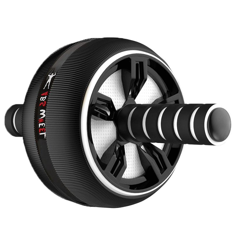 Xie Shou Abdominal Wheel, Abdominal Muscle Wheel, Silent Abdominal Roller, Abdominal Roll Men's and Women's Fitness Equipment Home Set, White Abdominal Wheel (Thick Kneeling Mat)