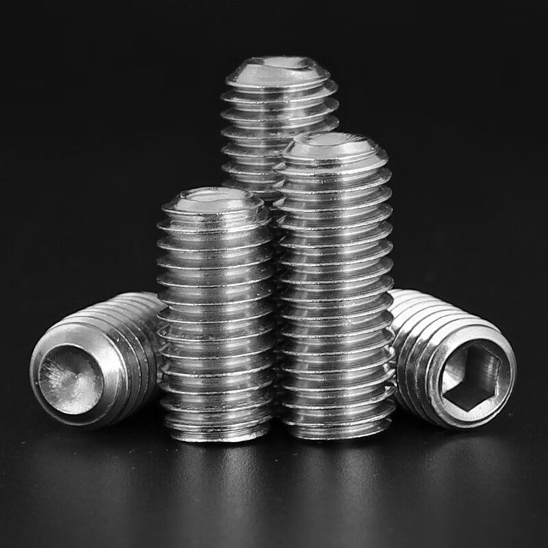 Weiwang 304 stainless steel concave end hexagon socket screw set screw machine meter screw headless screw fastener M4*6 (100 pieces)