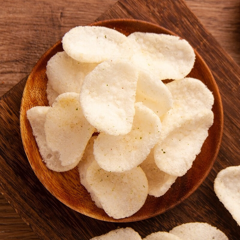 South Korea imported Qu Laifu shrimp chips garlic crab flavor shrimp chips puffed crispy snacks snack food crab flavor shrimp chips 82g*2 bags