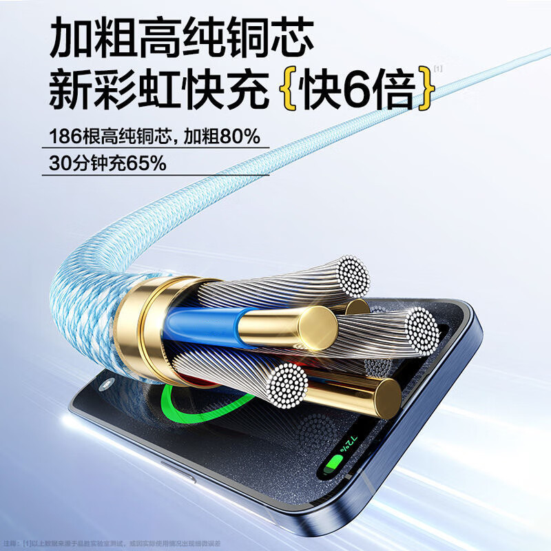 Power bank short double-ended type-c data cable 10A suitable for Apple 15/16 Huawei Xiaomi mobile phone charging cable C/C port one pack 10A precision flash charging 25 cm