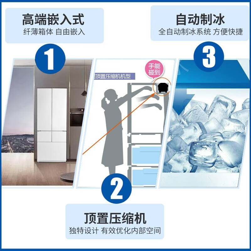 Panasonic (Panasonic) old machine discount, please do not place an order EW45TGA Dabai 453L automatic ice making WIFI