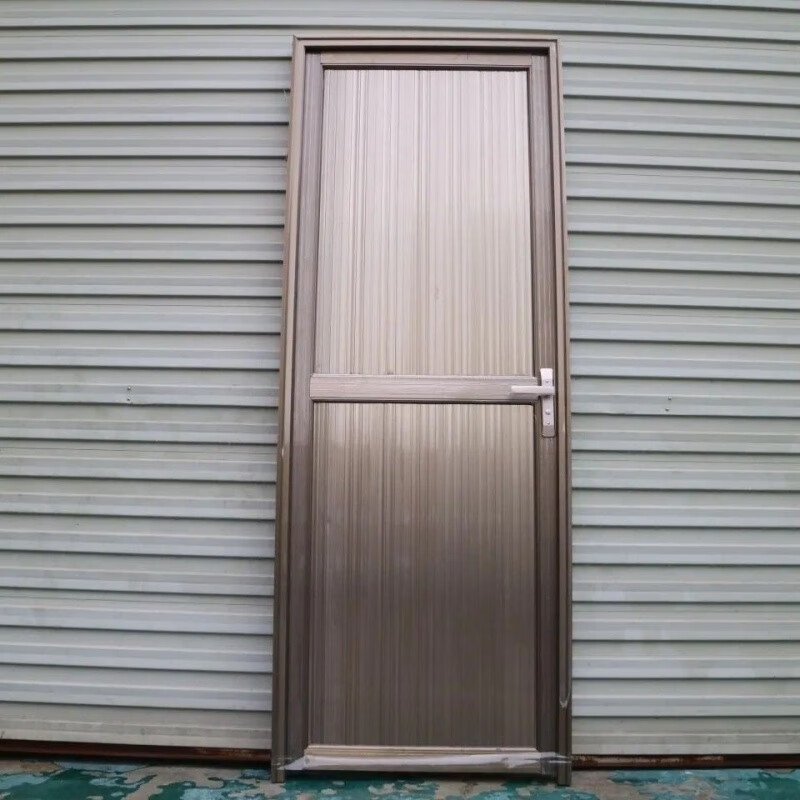 Qinkai aluminum alloy door single door room door rental door bathroom door toilet door bathroom door toilet door balcony door champagne color including door frame size width 79cm * height 180cm