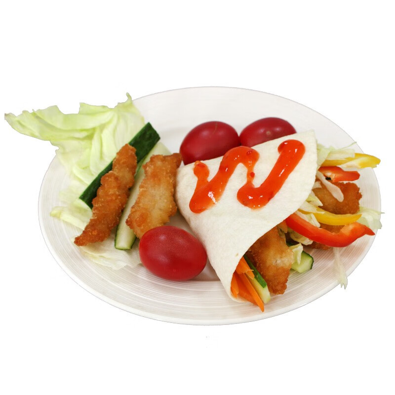 Messin Messin burrito 8 inches pancake old Beijing chicken roll breakfast instant semi-finished pancake spring pancake Messin frozen original flavor 446g*1 bag 12 sheets in total