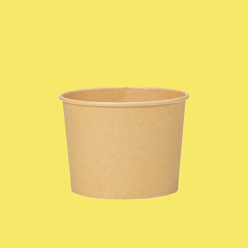 Mrs. Zhuang Bamboo pulp 750ml-100 pieces commercial disposable thickened paper bowl packaging box ZTT-9121