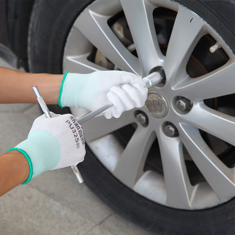 Xinyue Changhui PU coated palm gloves 12 pairs/pack labor protection gloves nylon dipped wear-resistant anti-slip work protective gloves B11428