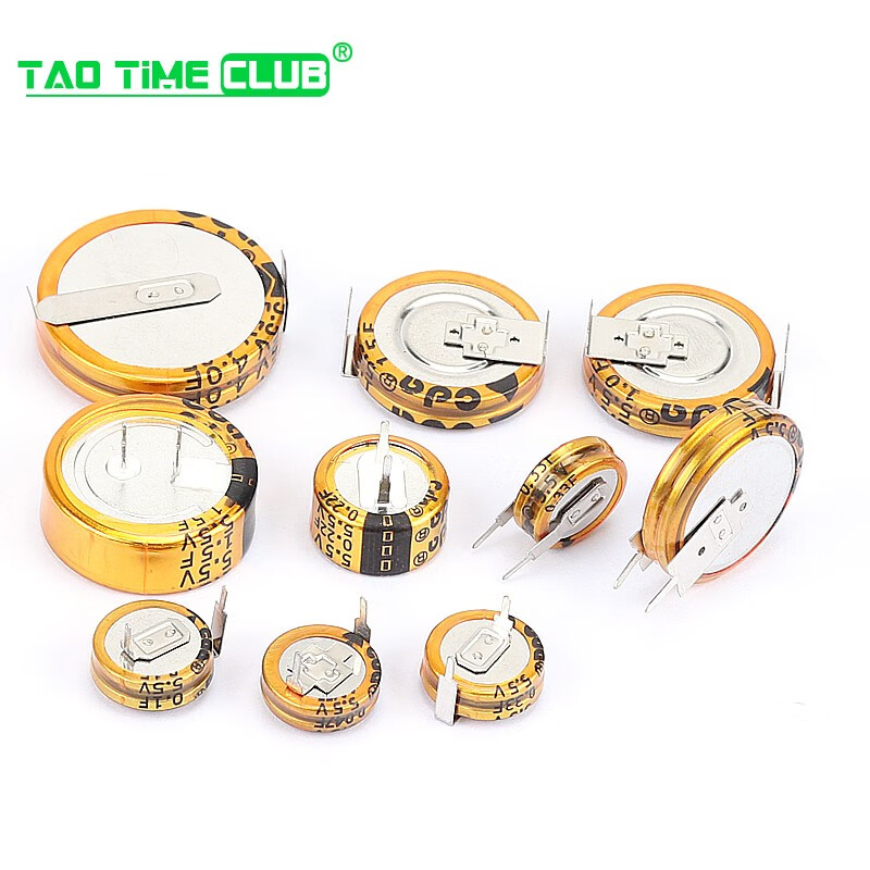 Farad capacitor 5.5v 0.1/0.33/0.47/1.5/1.0/4.0/5.0/F C/V/H type double layer capacitor 5.5V 0.1F C type pitch 5MM (1 piece)