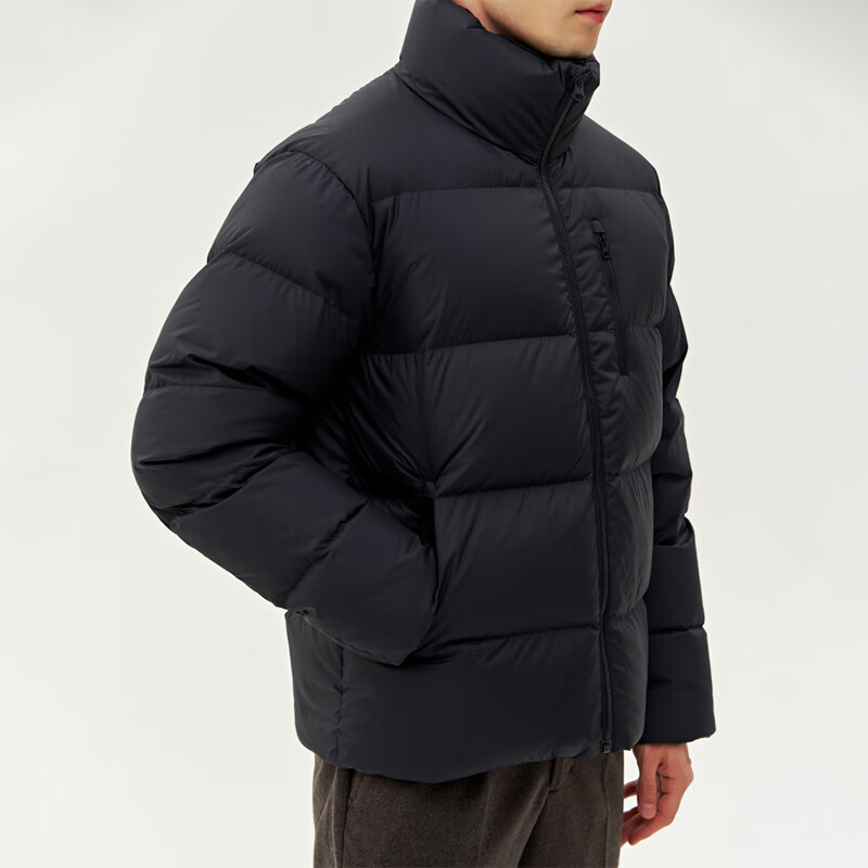 CARE OF LORD Bal Series Winter Men's Thickened Stand Collar White Goose Down Short Bread Jacket Down Jacket 9575 Navy Blue L