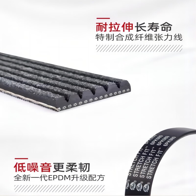 Gates generator accessory belt 6PK2200 adapts to Outlander nameplate Subaru Forester Outback Jinxuan
