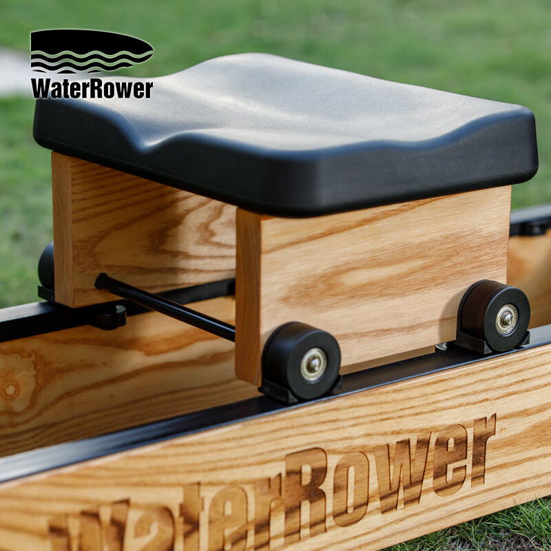 WaterRower imported from the United States, household commercial water resistance rowing machine, solid wood aerobic fitness equipment, ash wood, natural track with engraved LOGO, Jingzhi model