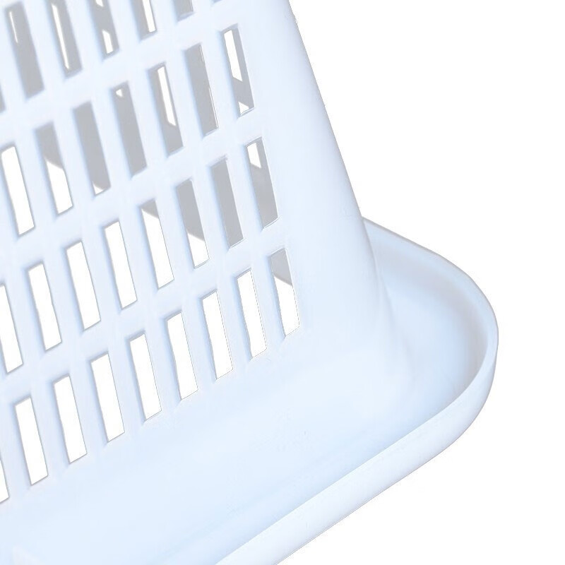 Jinshiluo K6032 drain basket plastic basket turnover box vegetable basket storage sorting basket white 360*285*110mm