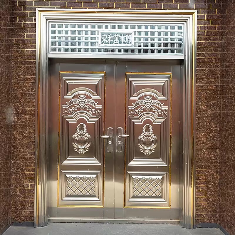 JRB Jiaruibao double door entrance door entrance door villa security door balcony rural self-built house household stainless steel door double door style 1