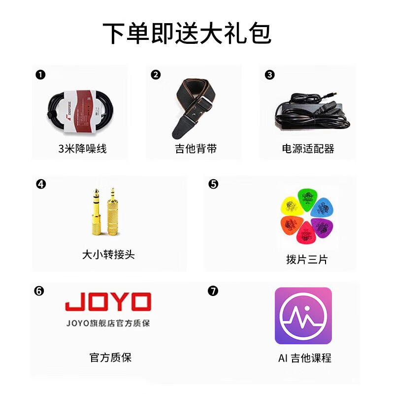 JOYO JAM BUDDY Dual Channel Pedal Electric Guitar Amplifier Effector Rechargeable Bluetooth Speaker (Black Model)