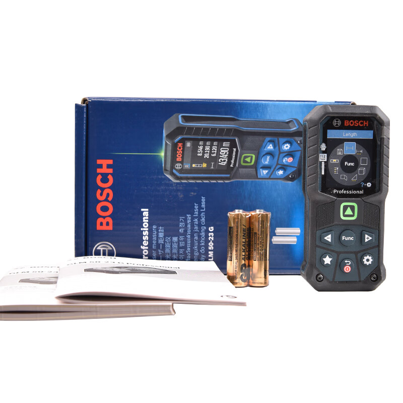 Bosch Bosch Laser Distance Meter Dr. Infrared Distance Meter High Precision Electronic Ruler Laser Ruler Household Room Measurement Instrument GLM50-23G 50 Meter Green Light (Green Diamond)