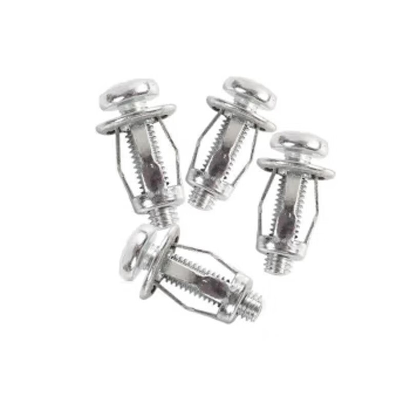Janes petal expansion screw nut rivet rivet fixed buckle hollow iron bolt hollow gecko screw collection M6*25mm 10 sets