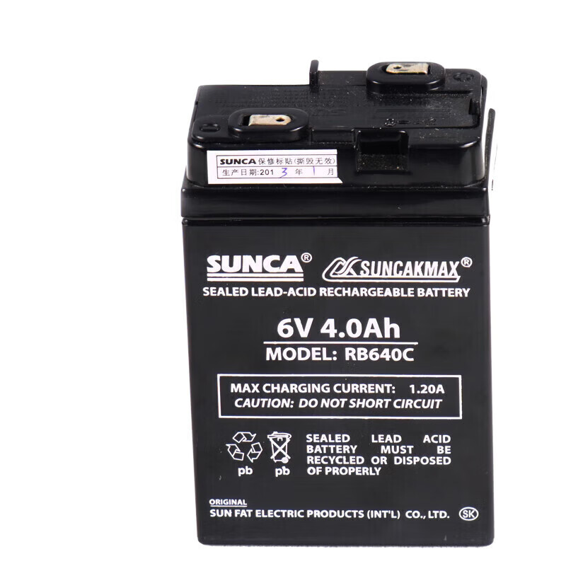 SUNCA Xinjia 645C replaces RB640C emergency light rechargeable battery 6V4AH battery 6V battery 645 replaces 640 replaces 640