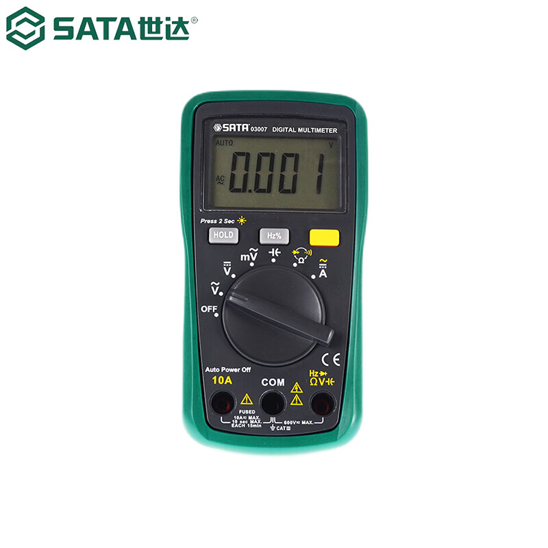 SATA 03007 handheld multimeter with frequency measurement resistor capacitor diode test on-off detection duty cycle
