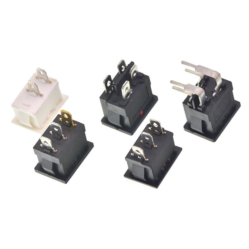 TaoTimeClub boat-shaped switch KCD1-101 water dispenser electronic scale boat-shaped rocker power button accessories 2 feet 6A250V 2 feet 2 gears black copper feet (2 pieces)