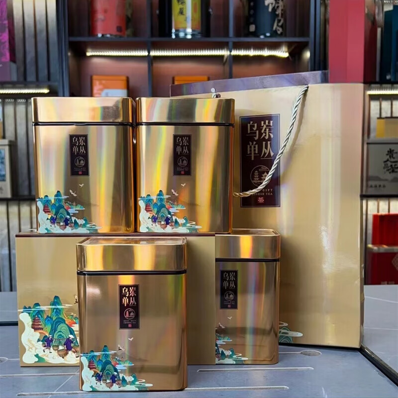 Gannan native Song Zhong spring high-end Phoenix Dancong strong-flavor oolong tea roasted at high fire tastes powerful and mellow aroma 500g 1 catties - 4 cans