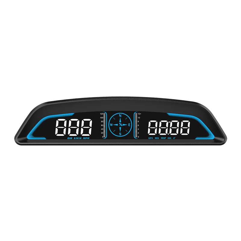 Weiying Smart Car HUD Head-Up Display Car Universal Speed Time Altitude Compass GPS Driving Head-Up Display G3 Universal/Vehicle Speed Time Dual Display/USB