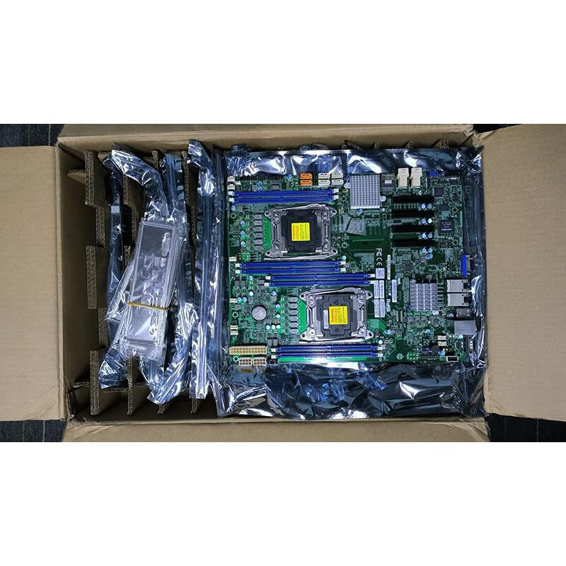 Jingeyu Supermicro X10DRD-iNT dual-channel server motherboard C612 chip with 10G electrical port with U.2 NVME white