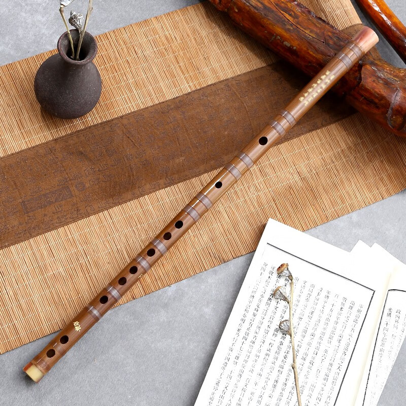 Shuhuai musical instrument (shuhuai) Shuhuai exquisite beginner's one-piece transverse flute, bitter bamboo flute with teaching, zero-based introduction to adult and children's musical instruments, one section in the key of F.